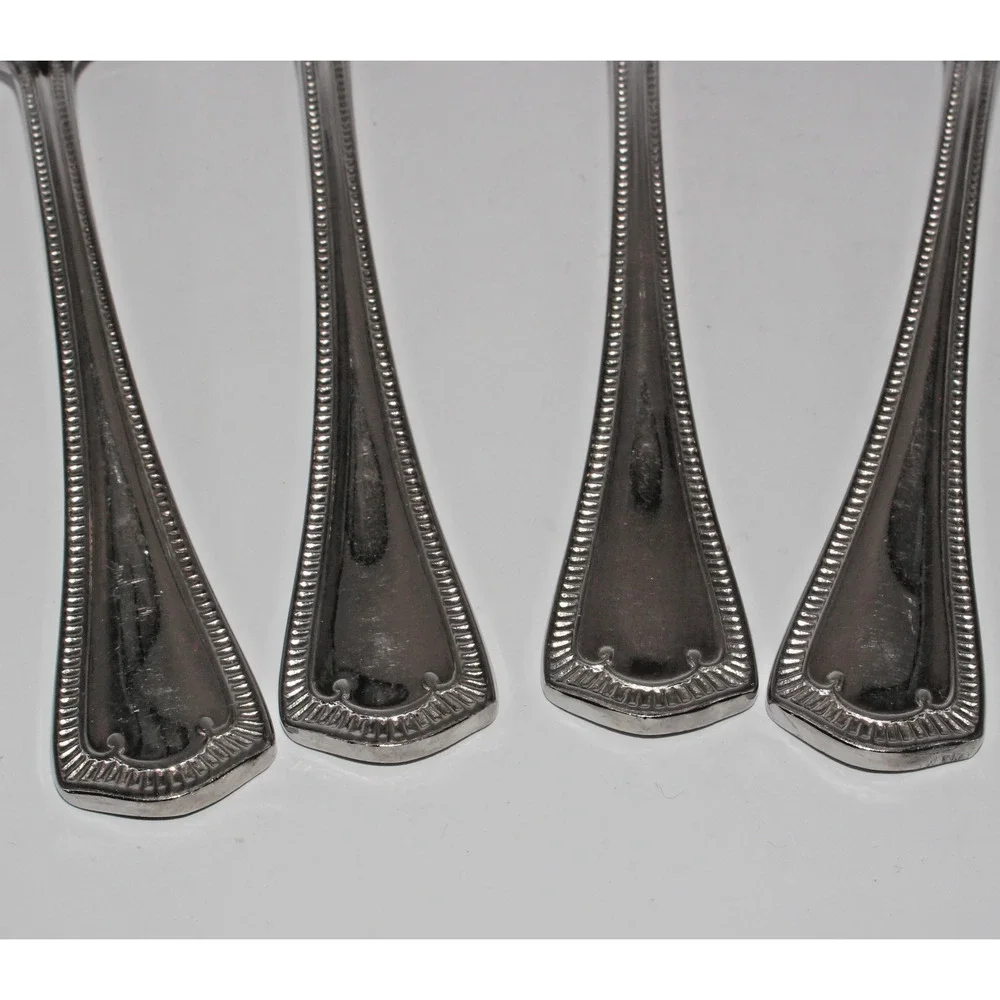 Vintage Waterford Somerset SET 4 Place Oval Soup 18/10 Spoon Stainless